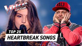 💔 EMOTIONAL HEARTBREAK songs on The Voice [upl. by Athalie]