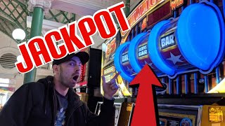 Hit The Jackpot On The First Play UK Slot Fruit Machines Bullion Bars [upl. by Assennav]