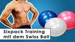 Sixpack Training  Bauchmuskel Übungen mit dem Gymnastikball [upl. by Audette373]