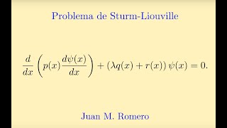 Ecuación de SturmLiouville [upl. by Auhsaj]