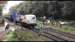 😱Container Train goes in the Emergency Brake Ai 😩 At Venlo the NL 🇳🇱Nov 62024 👍👍👍👍👍🚂Railfan🎥 [upl. by Lawtun]