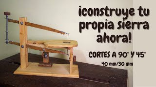 TUTORIAL ¿COMO HACER UNA SIERRA DE MARQUETERÍA  HOW TO MAKE A MARQUETRY SAW [upl. by Eecrad936]