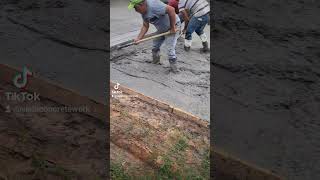 construction cement concrete driveway new newhome 2024 2024shorts [upl. by Arikal925]