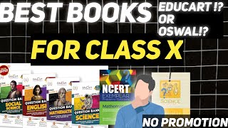 BEST BOOKS FOR CLASS 10TH  EDUCART OR OSWAL [upl. by Ytsim]