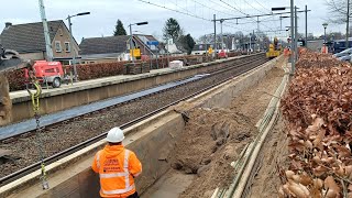 Werkzaamheden op station Twello [upl. by Marie-Ann]