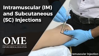 Intramuscular and Subcutaneous Injections  Clinical Skills [upl. by Nerret]