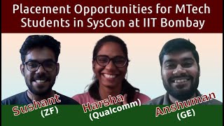 Placement Opportunities for MTech Students in SysCon at IIT Bombay [upl. by Viviane]