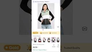 Meesho trending woman jackets for winter fashion meesho meeshohaul wintercollection [upl. by Marna484]