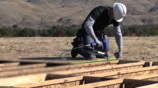 OSB Subfloor Installation Video [upl. by Yellas]