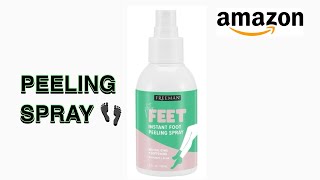 HOW TO USE FLIRTY FEET INSTANT PEELING SPRAY  AMAZON FINDS 👣 [upl. by Arorua]