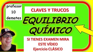 👉 EJERCICIOS DE EQUILIBRIO QUÍMICO 🔝 Calcular Kc Kp y porcentaje de sólido [upl. by Lahcar]