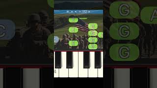 The Caisson Song  TwoHand easypianotutorial learnpiano synthesiatutorial easypianotutorial [upl. by Amery826]