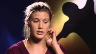 Eugenie Bouchard interview semifinal  2014 Australian Open [upl. by Soraya]