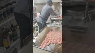 Make 800 meatballs subscribe meatballs shortvideo [upl. by Noreg]