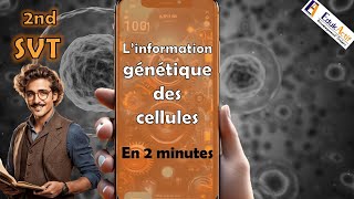 Lessentiel en 2 minutes sur linformation génétique des cellules  SECONDE SVT cellule seconde [upl. by Kylstra497]