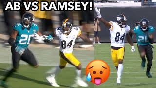 When Antonio Brown FACED Jalen Ramsey Antonio Brown vs Jalen Ramsey WR vs CB [upl. by Adieno965]