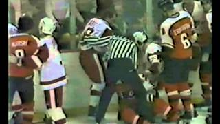 Jan 7 1984 Bobby Clarke Slashed By Claude Loiselle Philadelphia Flyers vs Detroit Red Wings [upl. by Anewor928]