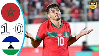 Morocco vs Lesotho 10 HÑ–ghlÑ–ghts amp All Goals 2024 Brahim Diaz Goal 90 [upl. by Yetta]