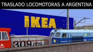 Trasladando locomotoras de España a Argentina  Train Simulator Classic [upl. by Grania]