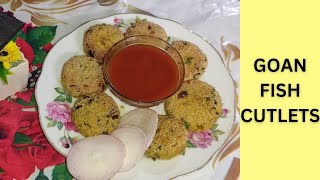 Goan Fish Cutlets  Mackerel Fish Cutlets Recipe  Fish Cutlets Recipe [upl. by Nivlac101]