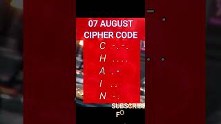 07 August Hamster Kombat Daily Cipher Code shorts youtubeshorts [upl. by Xilef]