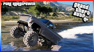 GTA RP  WATER WHEELIES IN OLD SCHOOL MUD TRUCKS ON BOGGERS [upl. by Ahsirtap785]