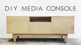 DIY MidCentury Modern Credenza  Console Table  Modern Builds  EP 48 [upl. by Einahpet927]