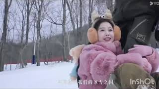 lin yi and Esther yu drama ski into love clip لين يي [upl. by Hufnagel]