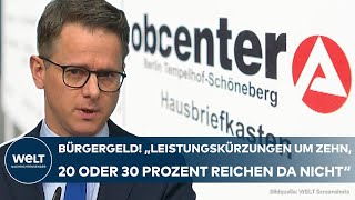 BÜRGERGELD quotDann muss Grundsicherung komplett gestrichen werdenquot CDU will Regeln verschärfen [upl. by Ylus]