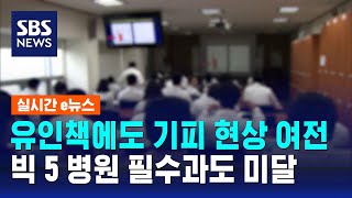 세브란스 소아과 0명…빅 5 병원 필수과마저 전공의 지원 미달  SBS  실시간 e뉴스 [upl. by Yevoc]