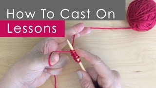 How to CAST ON Long Tail Method Knitting Lessons for Beginners [upl. by Artimas]