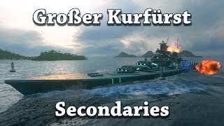 World of Warships Grosser Kurfürst Secondaries with IFHE [upl. by Ettenna502]