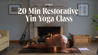 20 Min Restorative Yin Yoga Class  Patreon Teaser [upl. by Alaek]