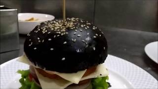 How to make activated charcoal black burger [upl. by Roxine]