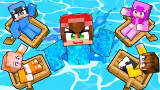 ELEMENTAL DE AGUA vs 5 CAZADORES en Minecraft [upl. by Gnem]