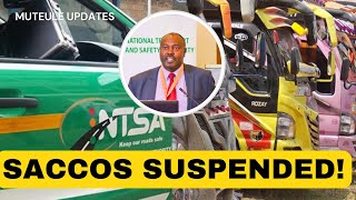 BREAKING NEWS NTSA suspends 121 matatu saccos countrywide over noncompliance [upl. by Sidoma559]