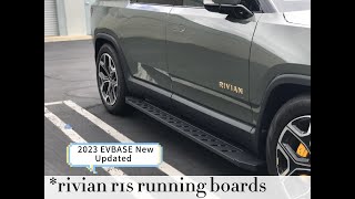 2023 New Updated Rivian R1S Running boards from EVBASE，Perfect Fitting  rivian rivianr1s [upl. by Llerroj]