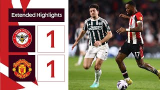 Brentford 1 Manchester United 1  Extended Premier League Highlights [upl. by Fay]