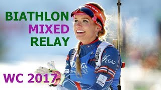 BIATHLON MIXED RELAY 26112017 World Cup 1 Oestersund Sweden [upl. by Ronalda]