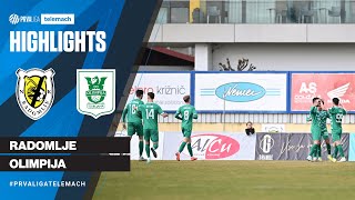 Radomlje 1  3 Olimpija  21 krog 202324 PrvaLigaTelemach [upl. by Boote449]