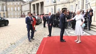 Danemark le couple Macron reçu au palais dAmalienborg [upl. by Aimee874]