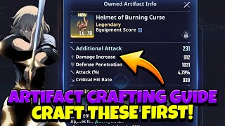 ARTIFACT CRAFTING GUIDE WHAT TO CRAFT FIRST amp STATS TO LOOK FOR Solo Leveling Arise [upl. by Huntington]