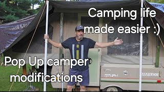 Pop up camper cool modifications popupcamper [upl. by Llednahc]