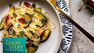 Marys Recipe of the Day Zucchini Capellini in under 10 minutes  The Good Stuff with Mary Berg [upl. by Sion]