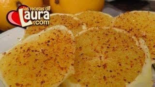 Botanas faciles y saludables ❤ Naranja con chile ❤ Recetas Light Las Recetas de Laura [upl. by Goody549]