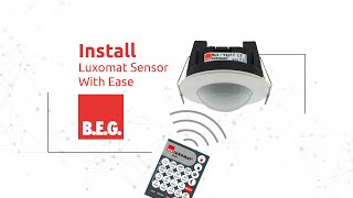 How To Connect BEG Luxomat BL2 Sensor With Light and Configure It With Remote Control [upl. by Monroe]