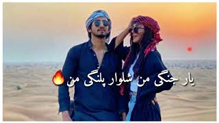 یار جنگی من شلوار پلنگی من🔥New mast irani song  Afghanistan Must watch it 👌 with lyrics [upl. by Aratas394]