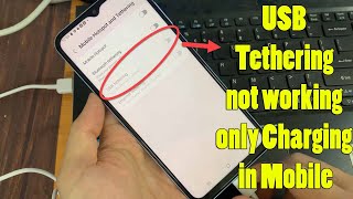 USB Tethering not working only Charging in Mobile  Fix unknown USB device  USB Tethering Problem ✅ [upl. by Zeidman597]