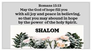 Romans 15 verse 13 [upl. by Norvil]