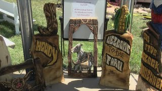 Chainsaw Art at the Woodbury County Fair [upl. by Onailime]